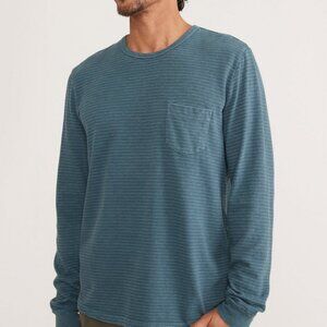 Marine Layer Long Sleeve Heavy Slub Pocket Tee Size L/XL FLAWS